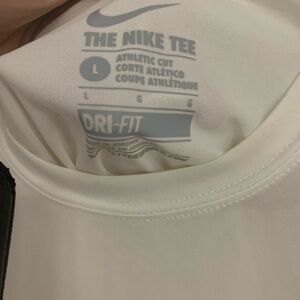 Nike Dri-FIT Tee in White and Black